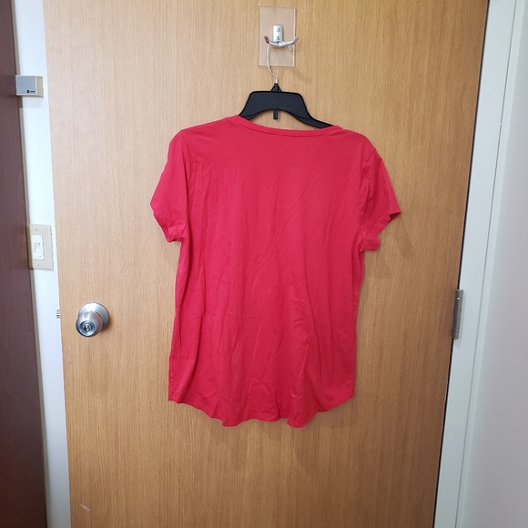 Rebel Sky, red anchor graphic nautical theme, short sleeve tee shirt, XL - Picture 8 of 11